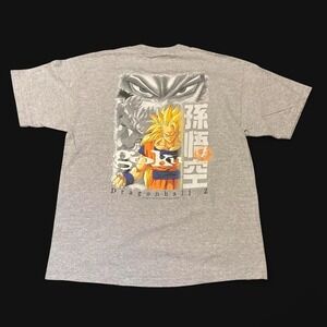 Vintage 1999 Dragon Ball Z Goku Anime tee double sided RARE Adult XL/22.5